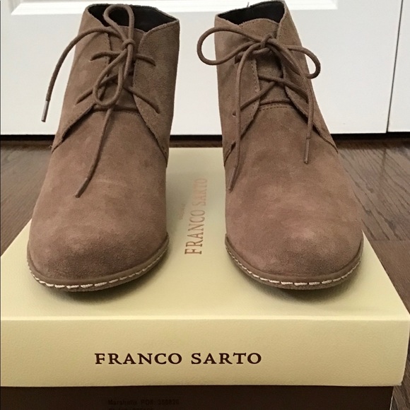 Franco Sarto Shoes - Franco Sarto Suede Wedge Ankle Bootie
